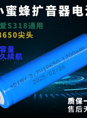 18650尖头锂电池索爱S318专用小蜜蜂扩音器电池先科T50收音机老人