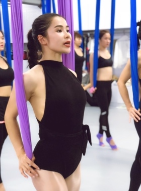 【王媛Kinki同款】rival媲美舞蹈服空中瑜伽连体衣紧身体操美背