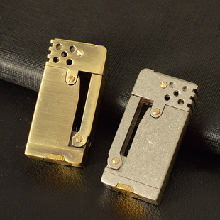 海豚煤油打火机696机型侧压点火 老式复古怀旧创意男士礼品火机