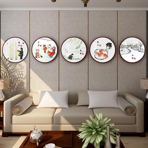 24节气装饰画中国风幼儿园环创挂画餐厅新中式饭店二十四客厅墙画