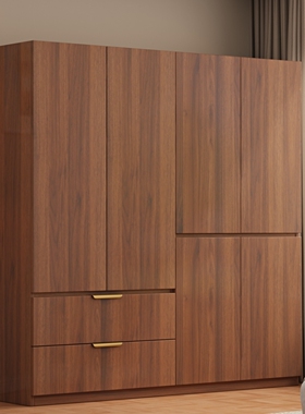 分段式衣柜家用卧室2026新款出租房用木质收纳柜子简易结实挂衣橱