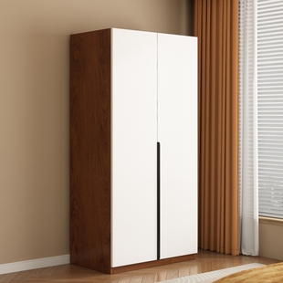 衣柜家用卧室小户型民宿出租房用柜子经济型木质儿童对开门挂衣橱