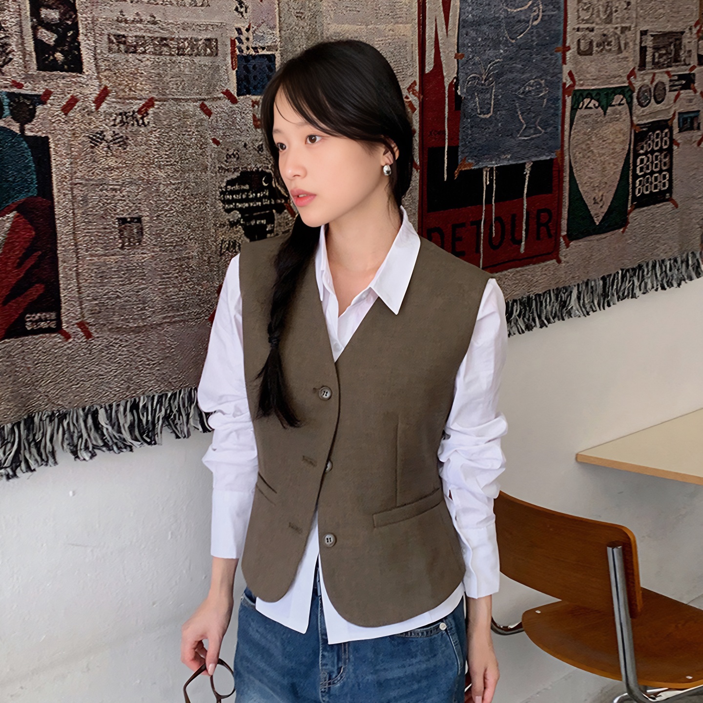 西装马甲女款新款春装外搭