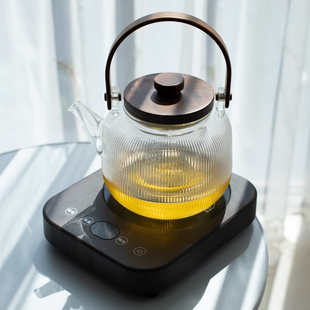 小型电陶炉煮茶器烧开水玻璃煮茶壶玻璃杯加热底座保温杯垫公道杯