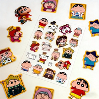 100 cute cartoon Crayon Shin-chan stickers, funny mobile phone diaries, desktop decoration, children's toys, waterproof stickers thumbnail 6
