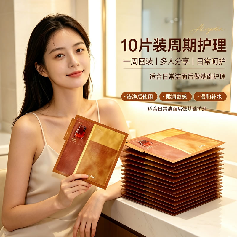 lan蘭凤凰姜萃光感精萃油面膜贴
