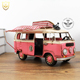 纯手工 1966年大众巴士房车模型1 咖啡店主题餐厅家居摆件