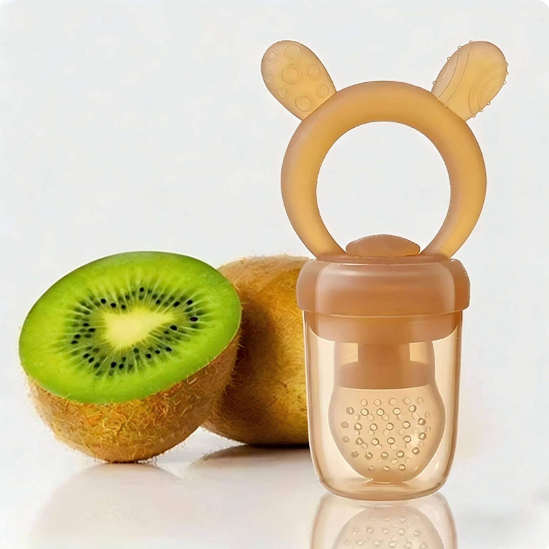 新款可推进咬咬乐食品级硅胶果蔬乐宝宝吃水果辅食磨牙棒奶嘴