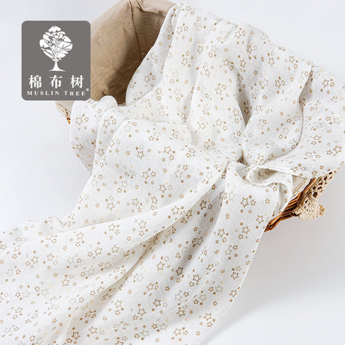 muslin 纱布包巾 全棉柔软宝宝纱布浴巾 宝宝抱被抱毯100*120