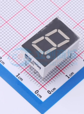 ARK方舟SM2205013高亮0.5英寸共阴1位单8字黄绿色led数码管显示块