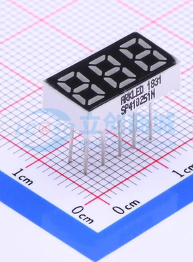 LED数码管 SP410251N/21 插件 3位 红色 共阳极 电子元器件配单