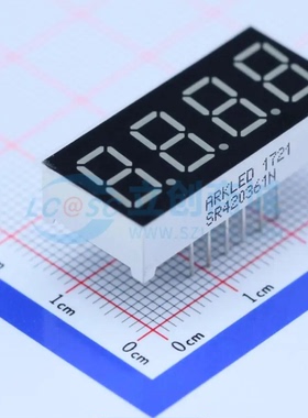 SR420361N插件DIP12 0.36英寸四位超高亮红色共阴LED数码管显示屏