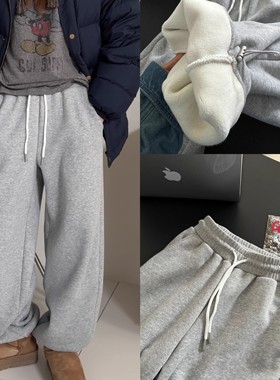 iamstudio 4623去北海道穿的超厚加绒运动裤 裤脚可调节