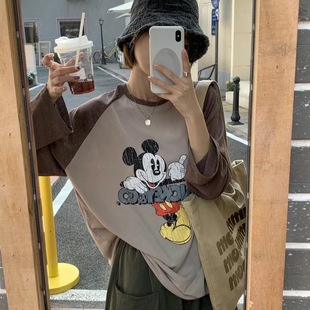 iamstudio 米奇插肩T恤 3692毒家定制款 超薄面膜放晒长袖