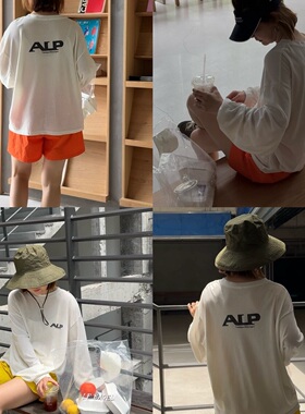 iamstudio ALP小字母防晒面膜T 5558韩风宽松款 超级大爆款