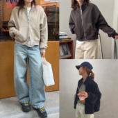 简约气质款 iamstudio 双头拉链卫衣 小立领短款 8023老粉口碑款