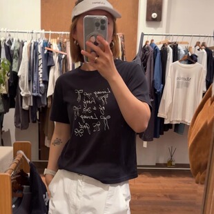 iamstudio 6625夏季新款 超显瘦正肩蝴蝶结棉质T恤 机洗不变形