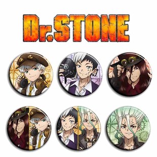周边吧唧定制挂件F款 动漫徽章58mm胸章别针二次元 石纪元 Dr.STONE