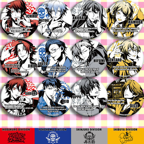 催眠麦克风 HypnosisMic Division Rap Battle E款动漫徽章 吧唧