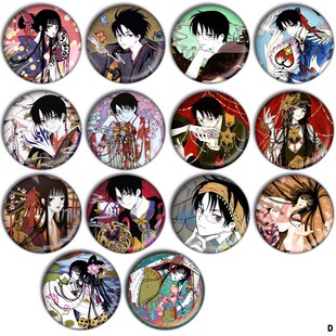 xxxHOLiC四月一日灵异事件簿徽章周边镭射吧唧动漫勳章胸章挂件D