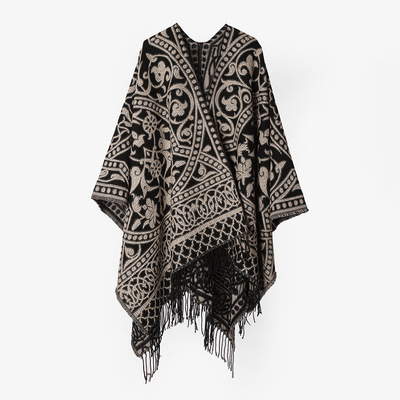 TasselKnittedShawlWovenSc