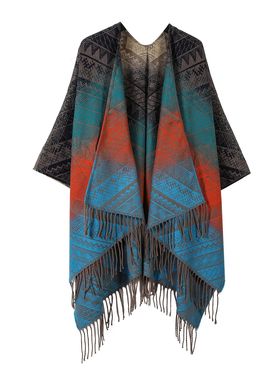 Lijiang Tourism Outdressing Retro Ethnic Shawl Cape Tassel