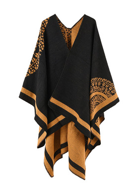 New thickened split cape women's cape warms travel tourism