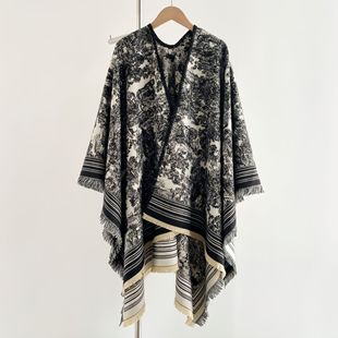 outer shawl scarf double fou warm sided Imitation women