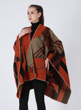 Ethnic Warm Shawl Travel Photography Wearing Cloak Women's