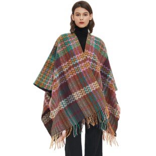 New for tassel spli shawl ethnic cuffed and sleeved tourism