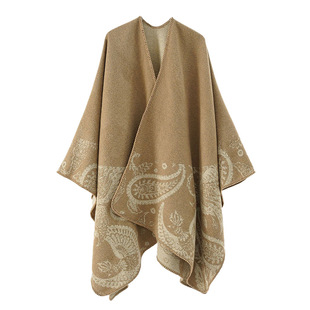 New Fashion Warm Shawl Travel Photography Style Cloak Botto