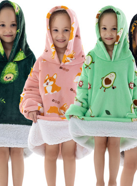 New composite warm clothing, home sleepwear, lazy TV blanke