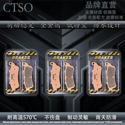 CTSO金属刹车片适用ST1300 X11 CBR1100XX 黑鸟 烧结高性能碟刹片