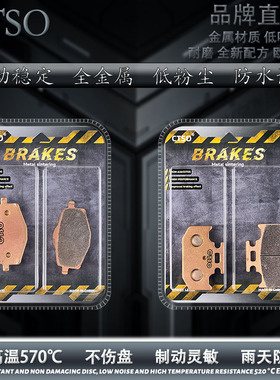 CTSO烧结刹车片适用雅马哈DT125 RE 05-07年XT225小鹿225 93-96年