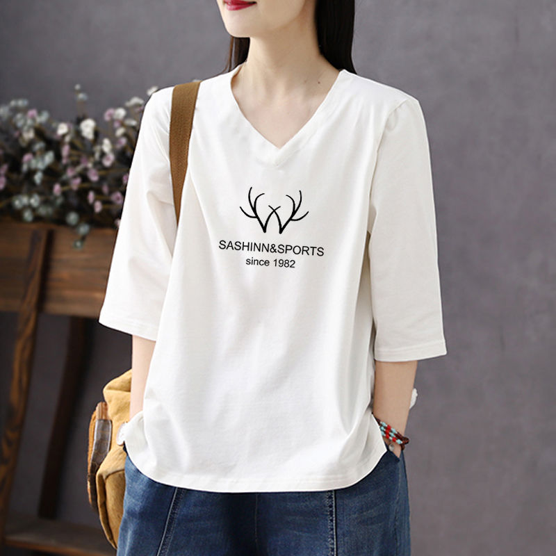 2023夏季新款女纯棉七分