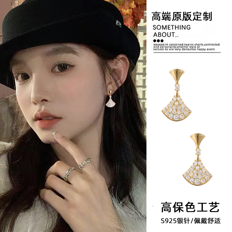 超好看独特漂亮耳环精致优雅S925