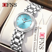 品牌镶钻女士手表贝母罗马刻度防水女表商务钢带简约石英腕表女神