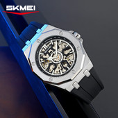 商务外贸夜光手表学生男款 时刻美全自动机械腕表镂空炫酷时尚 男士