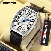 三达热销新品 数字潮 腕表男士 石英表日历男女手表时尚 潮流简约个性