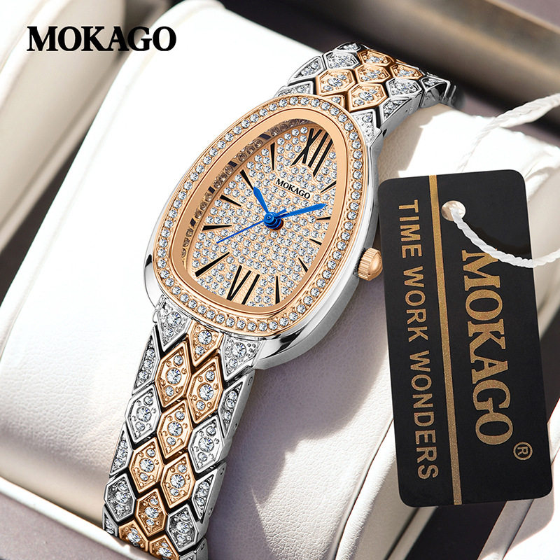 陌佧高品牌新款石英表时尚镶钻防水蛇形女士腕表欧美热卖手表钢带,手表,国产腕表,淘宝优惠券,粉丝福利购,淘宝优惠卷