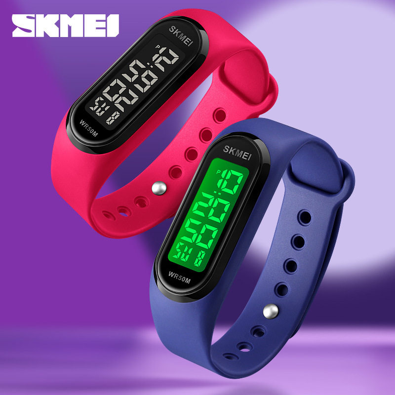 时刻美时尚青少年硅胶防水电子表