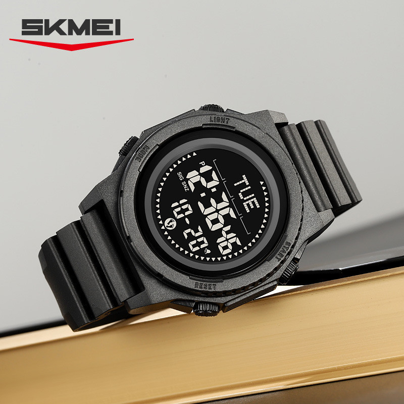 时刻美多功能指南针外贸电子表时