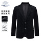 新款 外套男2025春秋季 德鲨西装 黑色休闲单西服 肌理质感