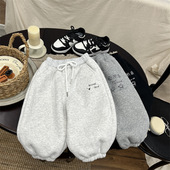 炒鸡厚实 男女童宝宝束脚一体绒长裤 儿童卫裤 加绒加厚2025秋冬装