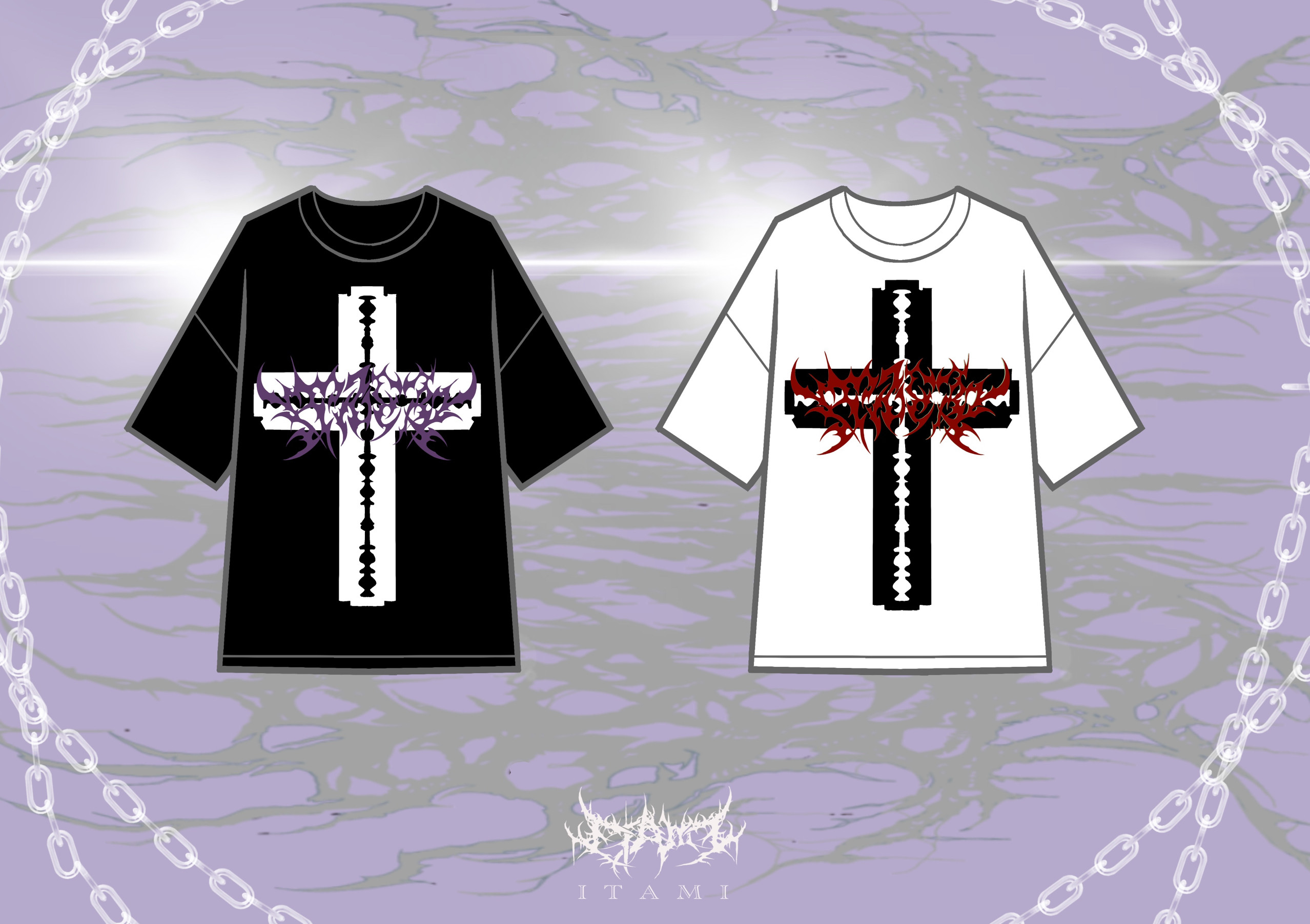 thumbnail for ITAMI Dream Reward Special T-Shirt Subculture Otaku Mass Production Dark Gothic Punk Summer Short Sleeve