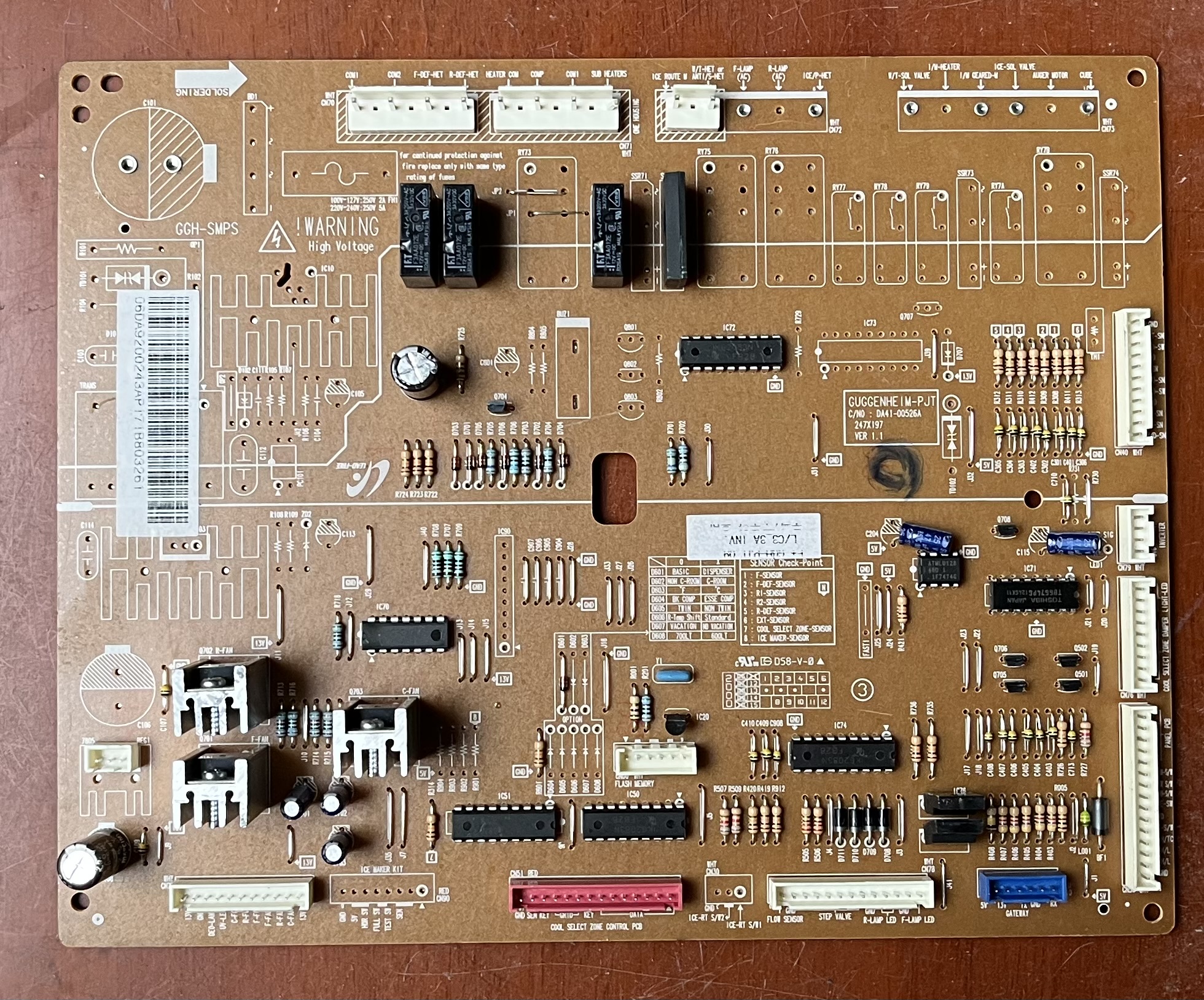 三星冰箱RSG5VLWJ 主板 DA41-00526A