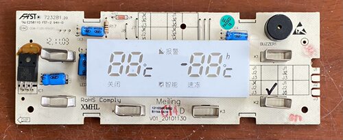 美菱冰箱配件B1144-TA19显示板C1204_D