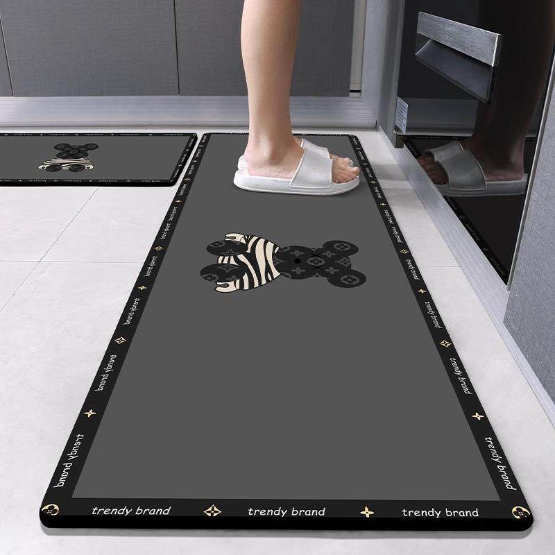 2025新款厨房地垫耐脏L形防滑防油吸水软垫可擦免洗地毯家用脚垫,居家布艺,厨房地垫,淘宝优惠券,粉丝福利购,淘宝优惠卷