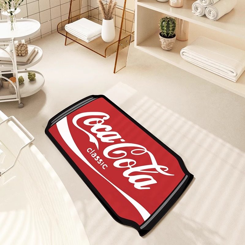 2025新款卫生间地垫浴室强吸水防滑脚垫可乐厕所速干垫洗手间地毯,居家布艺,家用脚垫,淘宝优惠券,粉丝福利购,淘宝优惠卷