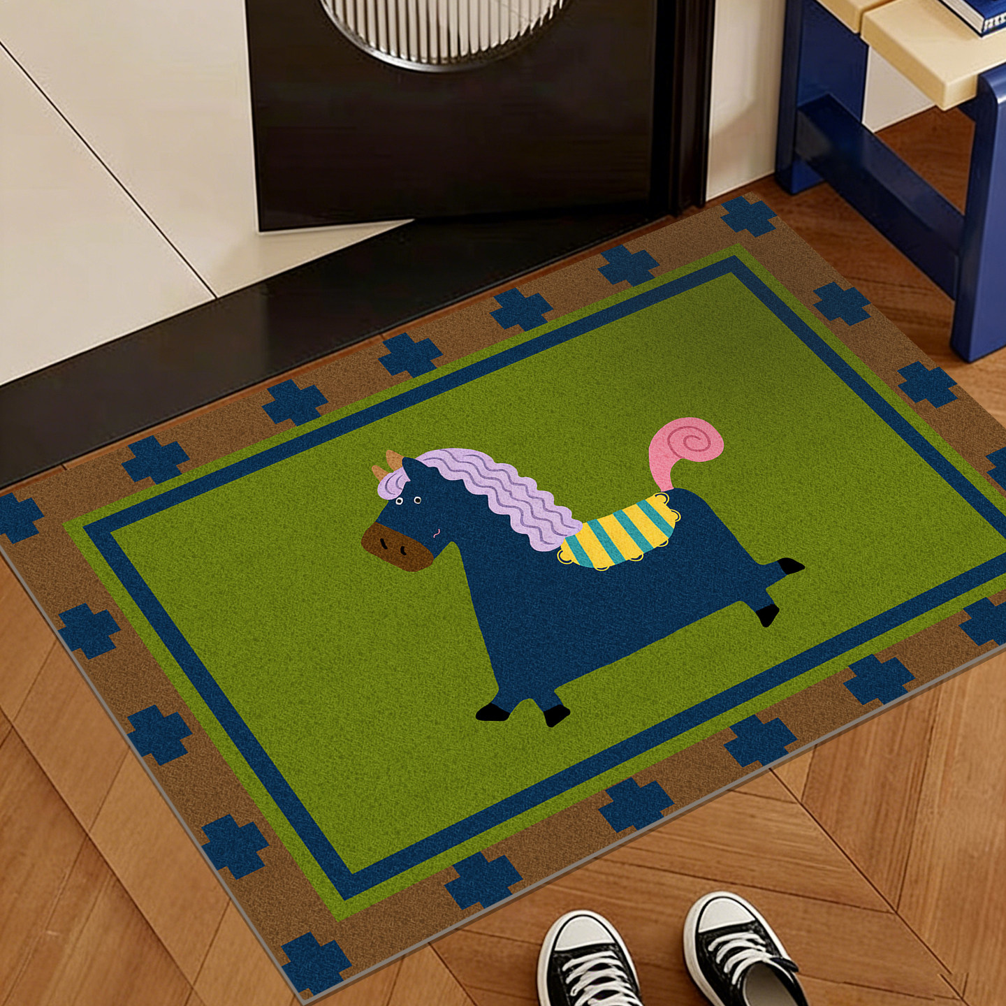 马年入户地垫丝圈地毯高级绿玄关进门口可定制门垫耐脏易打理脚垫,居家布艺,入户地垫,淘宝优惠券,粉丝福利购,淘宝优惠卷
